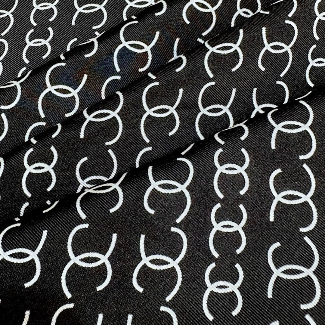 CHANEL 25S SCARF 90 IN SILK 732137 mysite