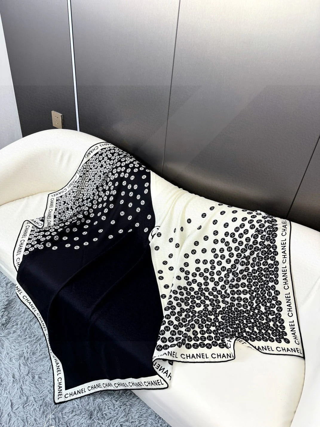 CHANEL 25S SCARF 140 IN CASHMERE SILK 702020 mysite