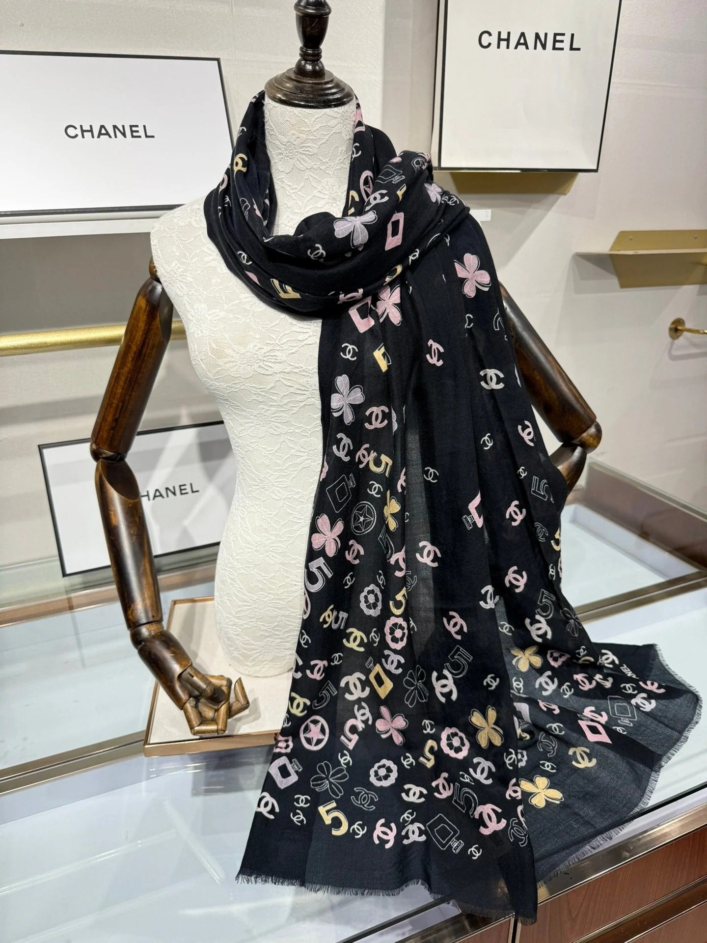 CHANEL 25S SCARF 200 IN CASHMERE 706597 mysite
