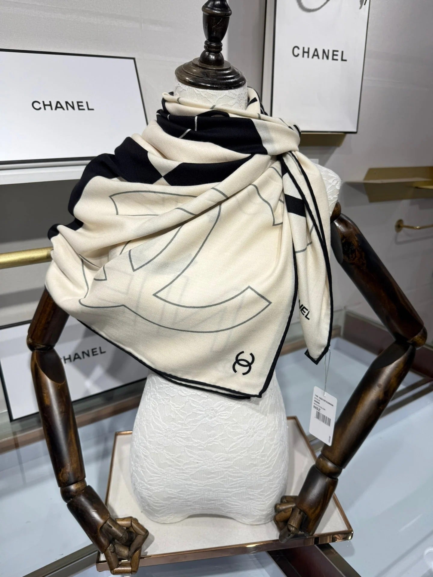 CHANEL 25S SCARF 140 IN SILK 732177 mysite