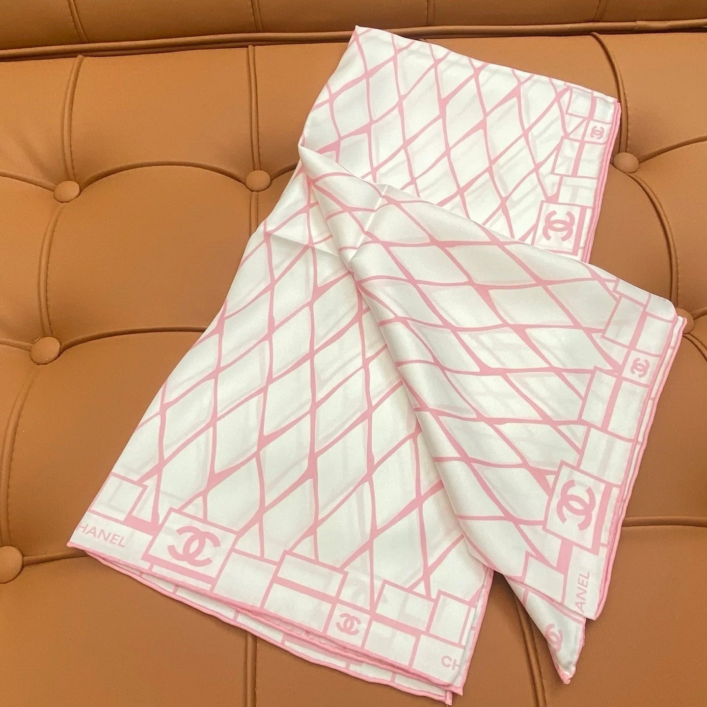 CHANEL 25S SCARF 90 IN SILK 703692 mysite