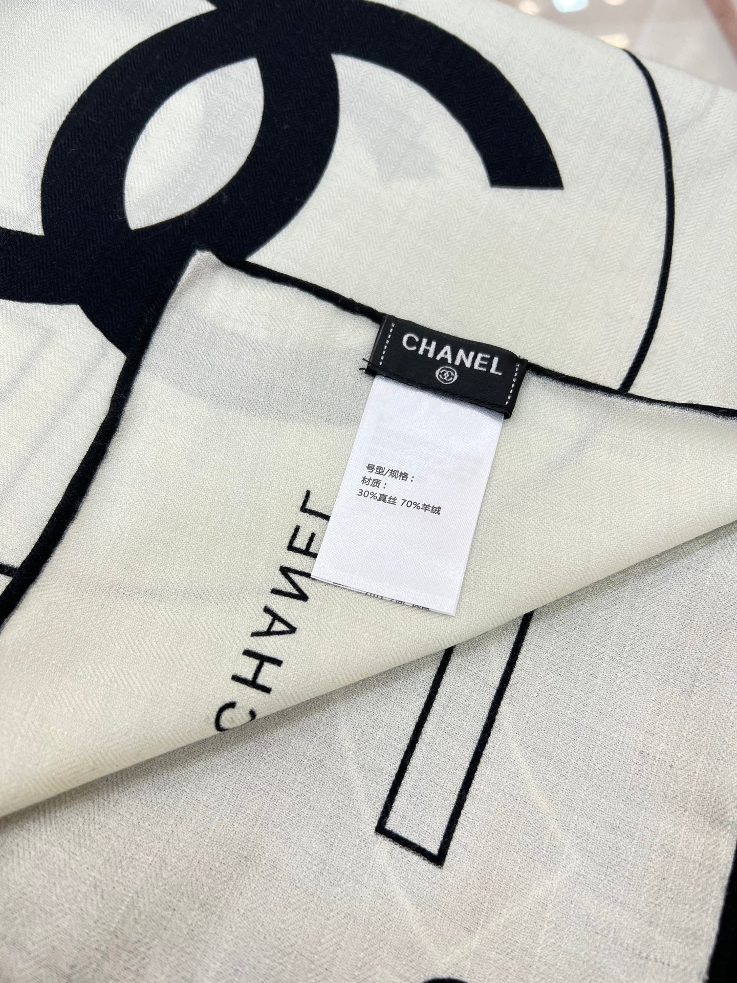 CHANEL 25S SCARF 135 IN CASHMERE SILK 708380 mysite