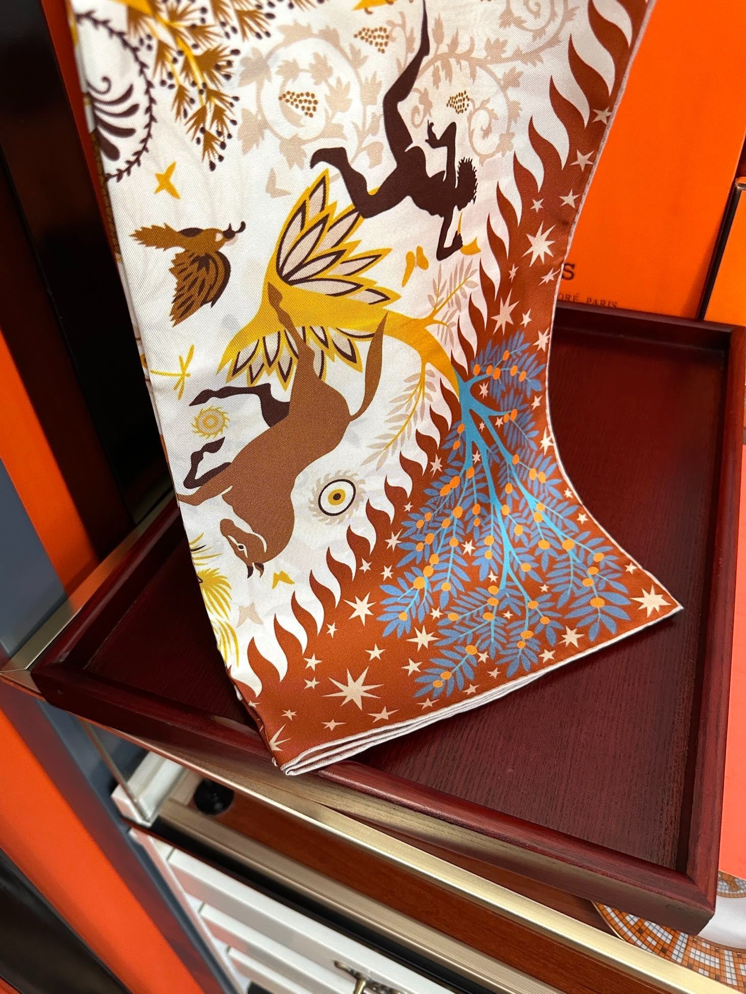 CHANEL 25S SCARF 90 IN SILK 709581 mysite