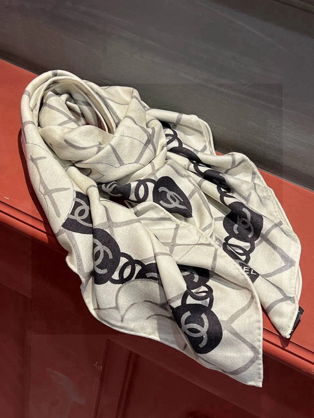 CHANEL 25S SCARF 110 IN CASHMERE SILK 730602 mysite