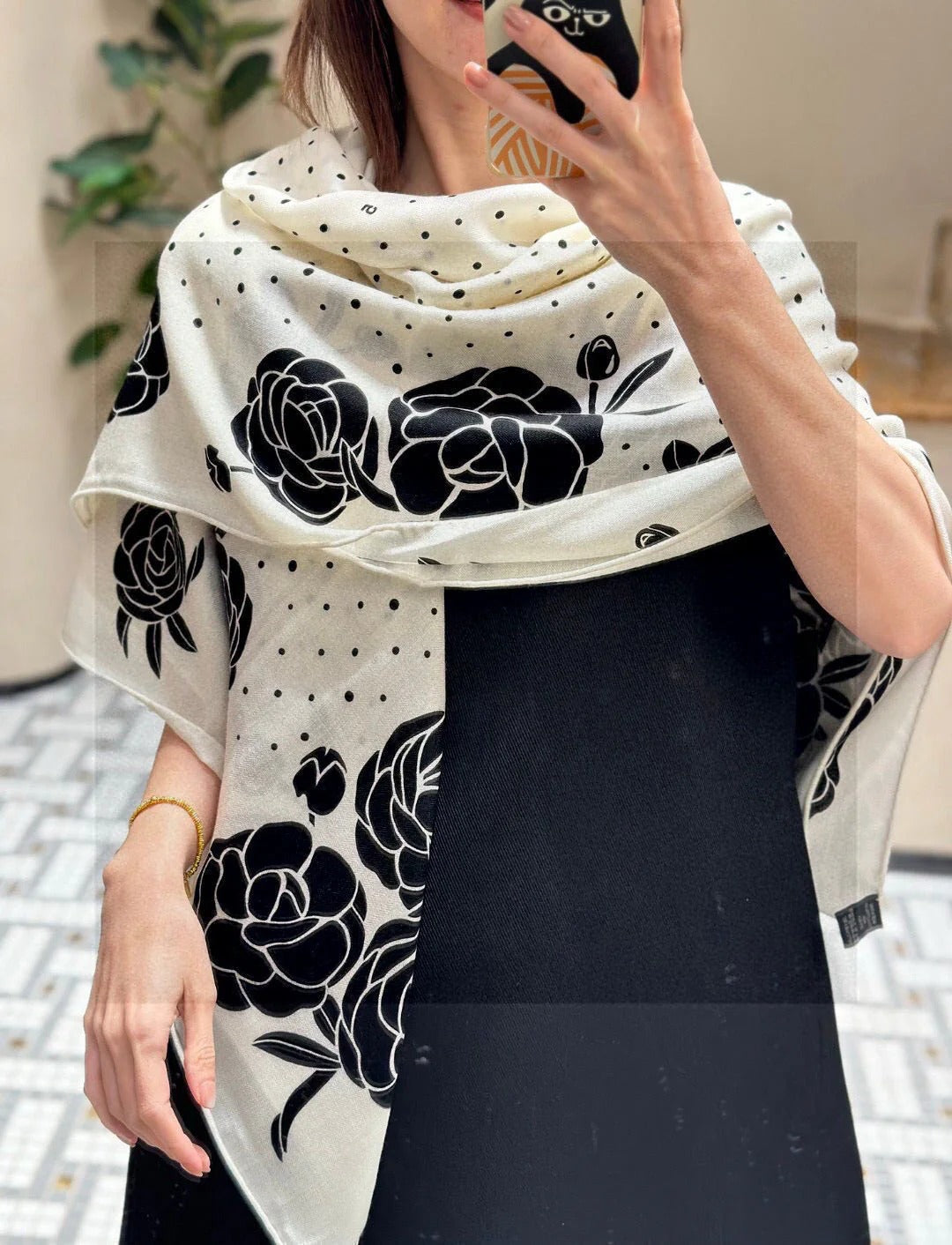 CHANEL 25S SCARF 140 IN SILK 735806 mysite