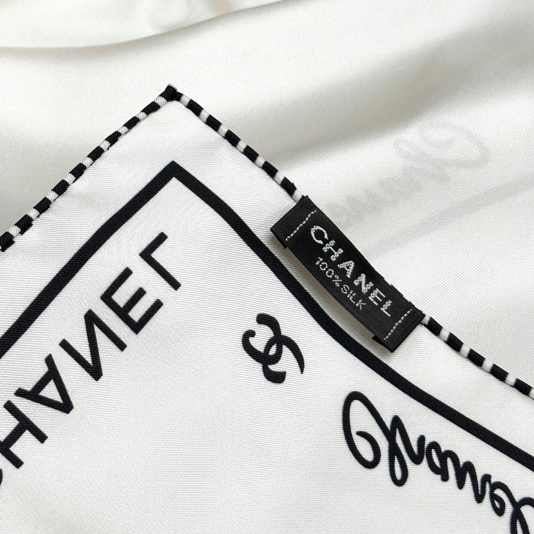 CHANEL 25S SCARF 90 IN SILK 732122 mysite