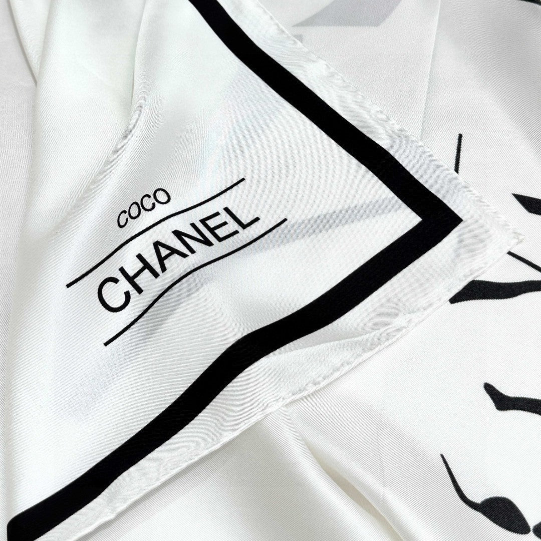 CHANEL 25S SCARF 90 IN SILK 732131 mysite