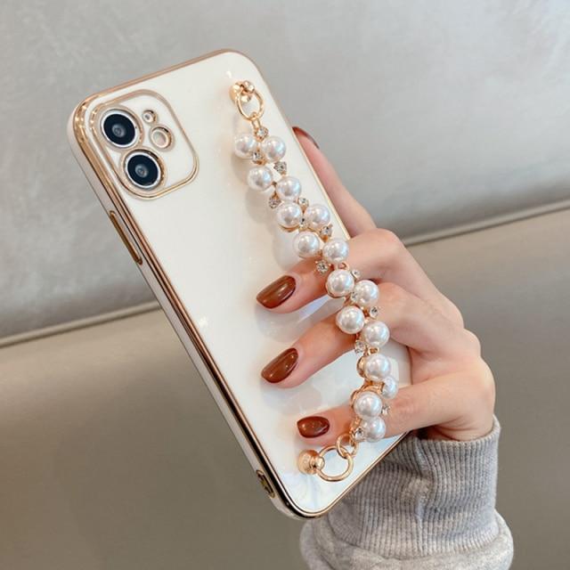 Gloss Pearl Chain iPhone Case mysite
