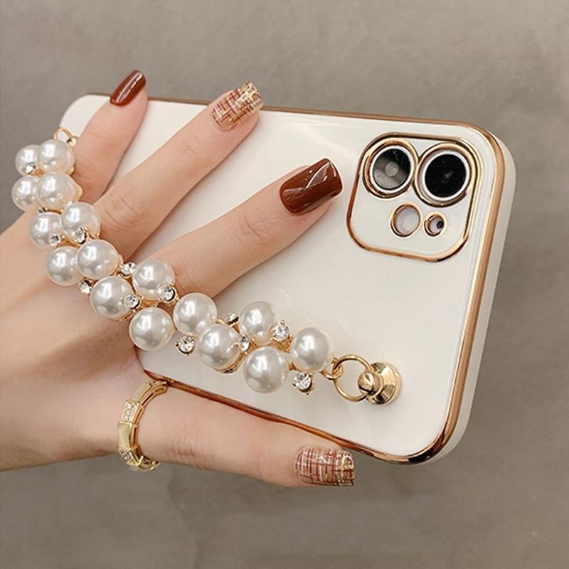 Gloss Pearl Chain iPhone Case mysite