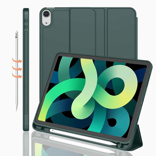 LEATHER FRESH SUMMER THEME PATTERN APPLE IPAD CASE WITH PENCIL HOLDER mysite