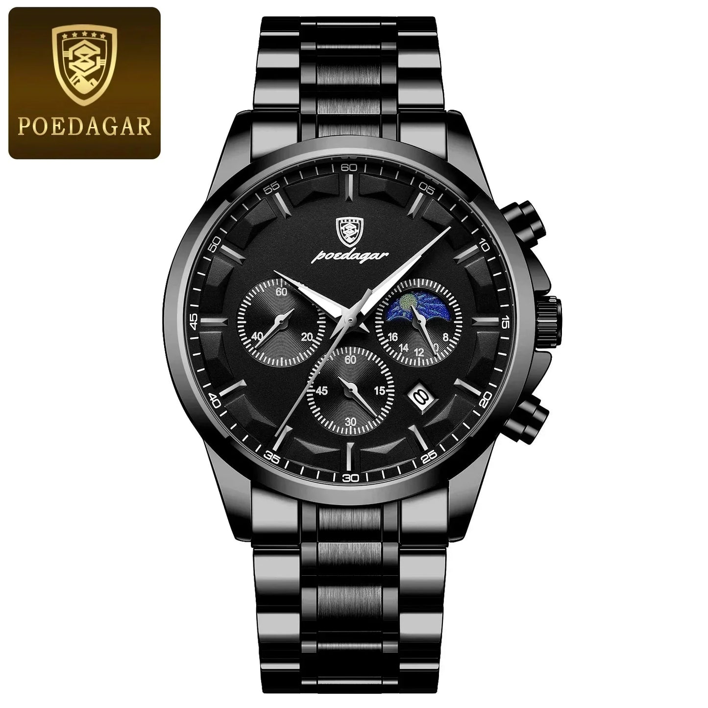 Poedagar ChronoLuxe Sport – Luxury Chronograph Quartz Watchs-1 mysite