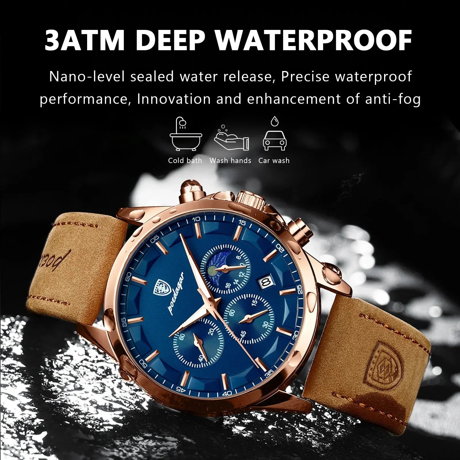 Poedagar ChronoLuxe Sport – Luxury Chronograph Quartz Watchs-1 mysite