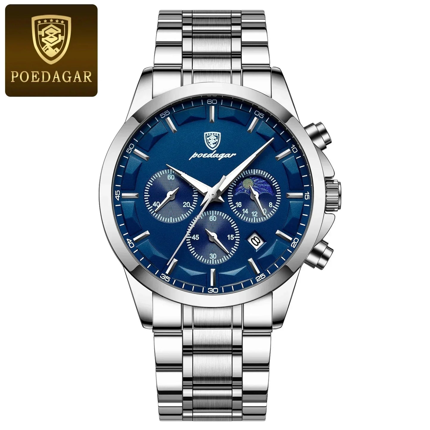 Poedagar ChronoLuxe Sport – Luxury Chronograph Quartz Watchs-1 mysite