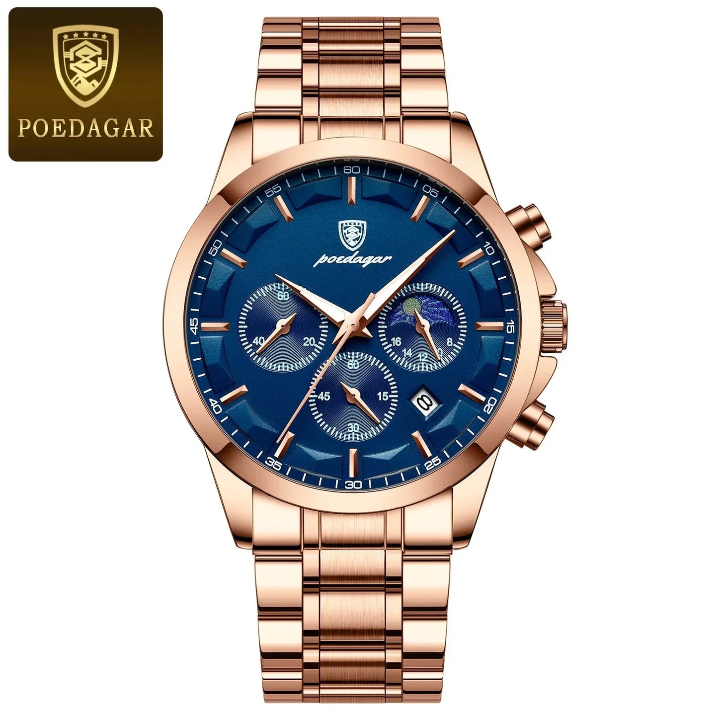 Poedagar ChronoLuxe Sport – Luxury Chronograph Quartz Watchs-1 mysite