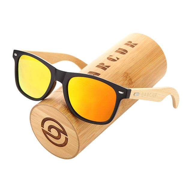 BARCUR Polarized Bamboo Sunglasses Men Wooden Sun glasses Women Brand Original Wood Glasses Oculos de sol masculino mysite