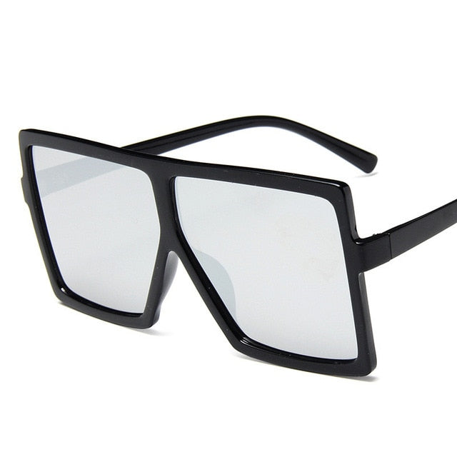 Plastic Oversized Women Sunglasses Square Brand Designer Big Frame Sunglasses For Female UV400 Sun Glasses oculos masculino mysite
