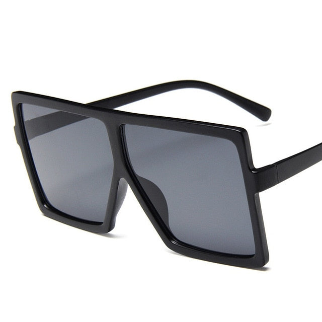 Plastic Oversized Women Sunglasses Square Brand Designer Big Frame Sunglasses For Female UV400 Sun Glasses oculos masculino mysite