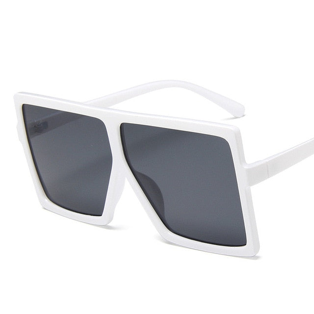 Plastic Oversized Women Sunglasses Square Brand Designer Big Frame Sunglasses For Female UV400 Sun Glasses oculos masculino mysite