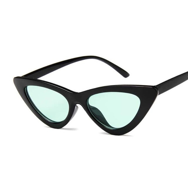 New Retro Fashion Sunglasses Women Brand Designer Vintage Cat Eye Black White Sun Glasses Female Lady UV400 Oculos mysite