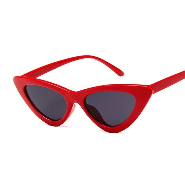 New Retro Fashion Sunglasses Women Brand Designer Vintage Cat Eye Black White Sun Glasses Female Lady UV400 Oculos mysite