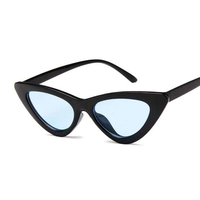 New Retro Fashion Sunglasses Women Brand Designer Vintage Cat Eye Black White Sun Glasses Female Lady UV400 Oculos mysite
