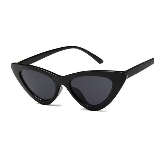 New Retro Fashion Sunglasses Women Brand Designer Vintage Cat Eye Black White Sun Glasses Female Lady UV400 Oculos mysite