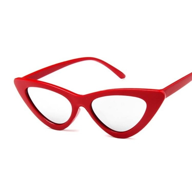 New Retro Fashion Sunglasses Women Brand Designer Vintage Cat Eye Black White Sun Glasses Female Lady UV400 Oculos mysite