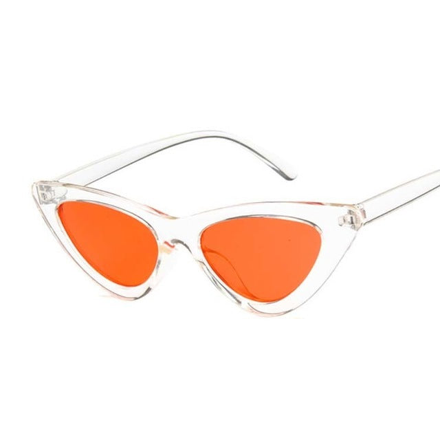 New Retro Fashion Sunglasses Women Brand Designer Vintage Cat Eye Black White Sun Glasses Female Lady UV400 Oculos mysite