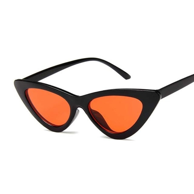 New Retro Fashion Sunglasses Women Brand Designer Vintage Cat Eye Black White Sun Glasses Female Lady UV400 Oculos mysite