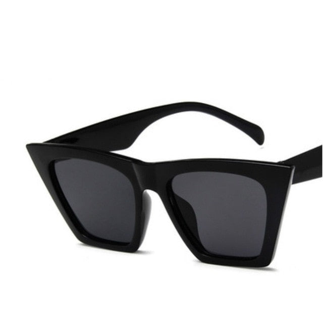 new brand sunglasses Square glasses  Personalized cat eyes Colorful sunglasses trend versatile sunglasses uv400 curtain mysite