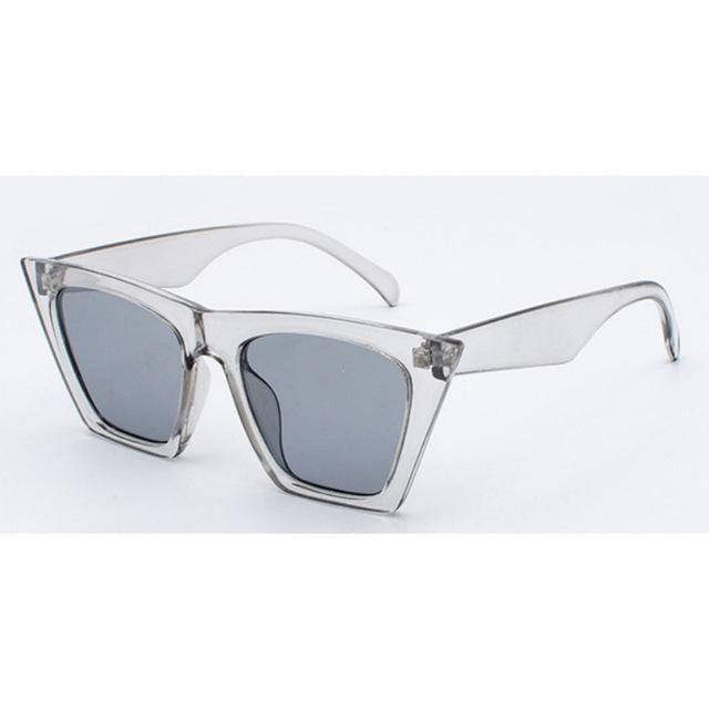new brand sunglasses Square glasses  Personalized cat eyes Colorful sunglasses trend versatile sunglasses uv400 curtain mysite