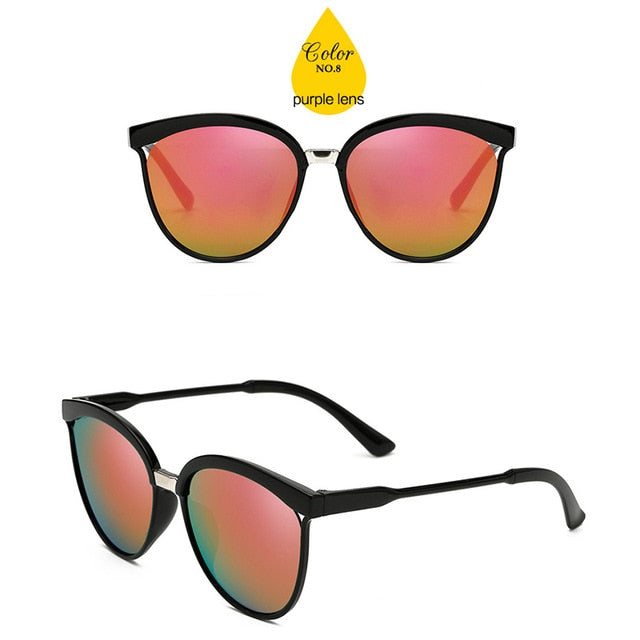 LeonLion Candies Brand Designer Cat Eye Sunglasses Women Luxury Plastic Sun Glasses Classic Retro Outdoor Oculos De Sol Gafas mysite