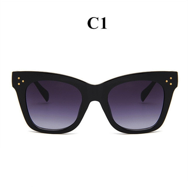 Oulylan Classic Cat Eye Sunglasses Women Vintage Oversized Gradient Sun Glasses Shades Female Luxury Designer UV400 Sunglass mysite
