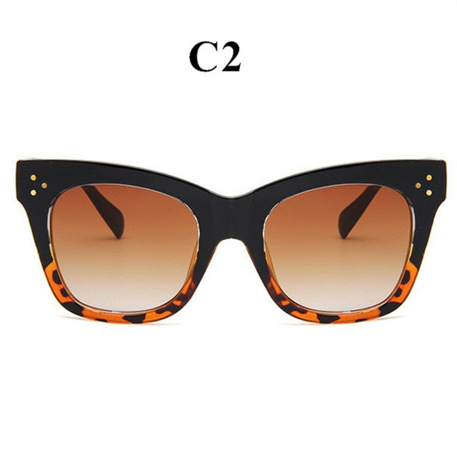 Oulylan Classic Cat Eye Sunglasses Women Vintage Oversized Gradient Sun Glasses Shades Female Luxury Designer UV400 Sunglass mysite
