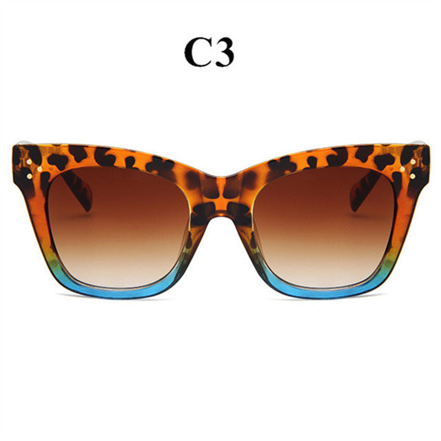 Oulylan Classic Cat Eye Sunglasses Women Vintage Oversized Gradient Sun Glasses Shades Female Luxury Designer UV400 Sunglass mysite