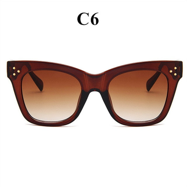 Oulylan Classic Cat Eye Sunglasses Women Vintage Oversized Gradient Sun Glasses Shades Female Luxury Designer UV400 Sunglass mysite