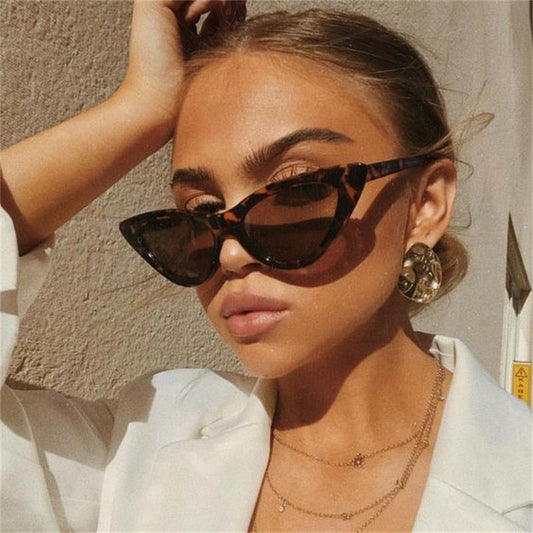 cat eye shade for women fashion sunglasses brand woman vintage retro triangular cateye glasses oculos feminino sunglasses Sexy mysite