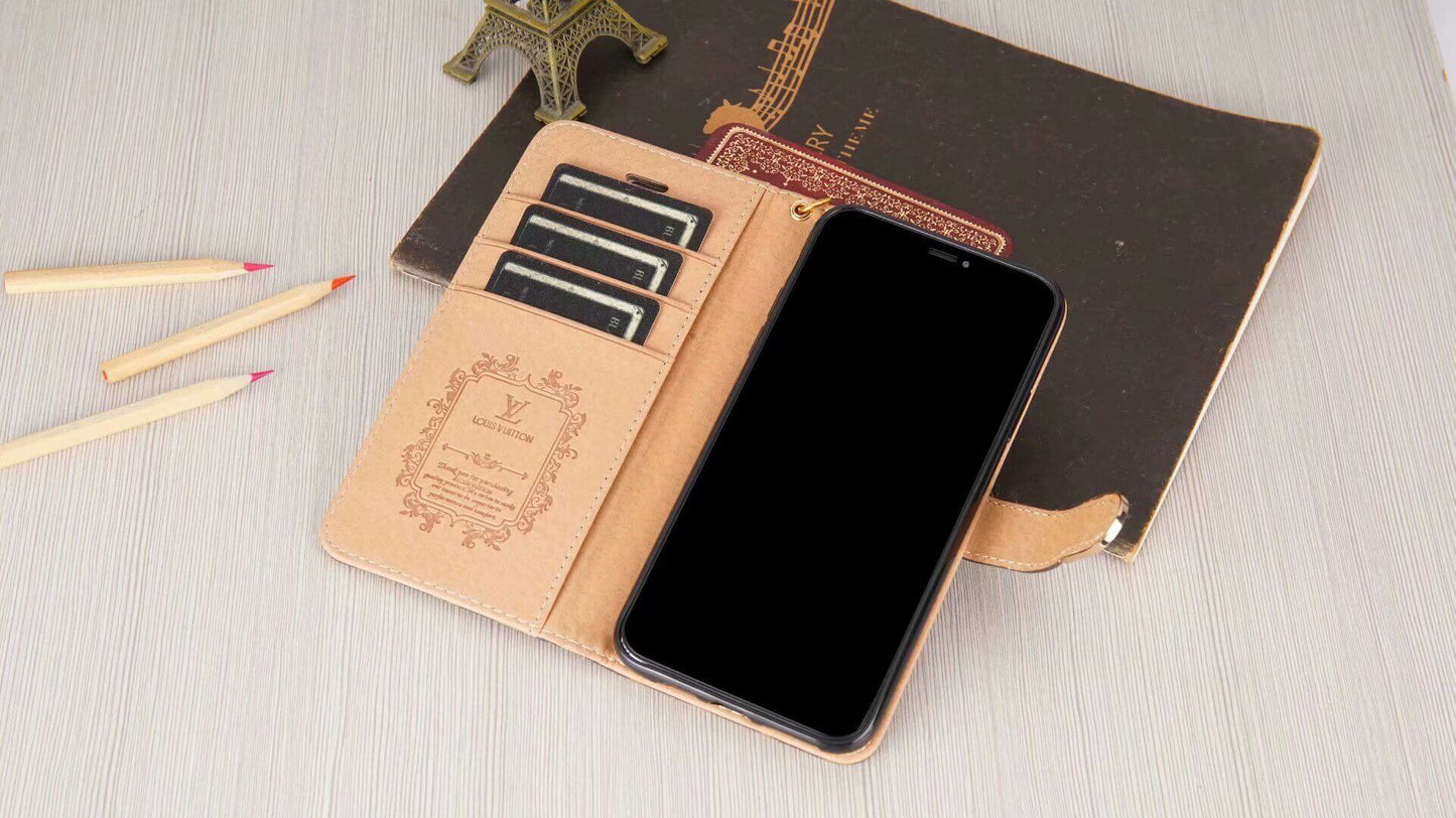 Lou Monogram Wallet Case for Samsung – Black Checkerboards mysite