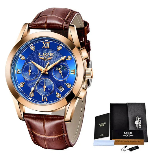 Shark & Sapphire Golden Radiance Luxury Women's Watchs-1 mysite