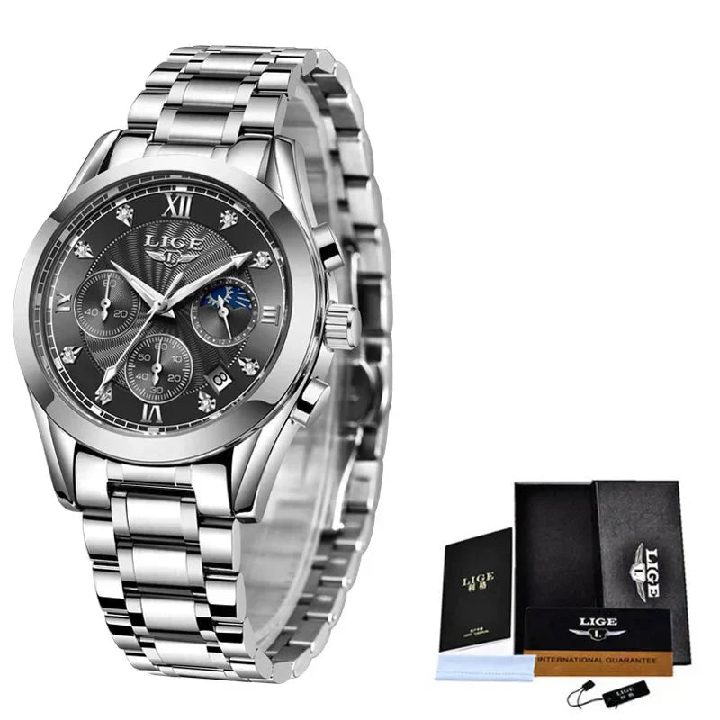 Shark & Sapphire Golden Radiance Luxury Women's Watchs-1 mysite