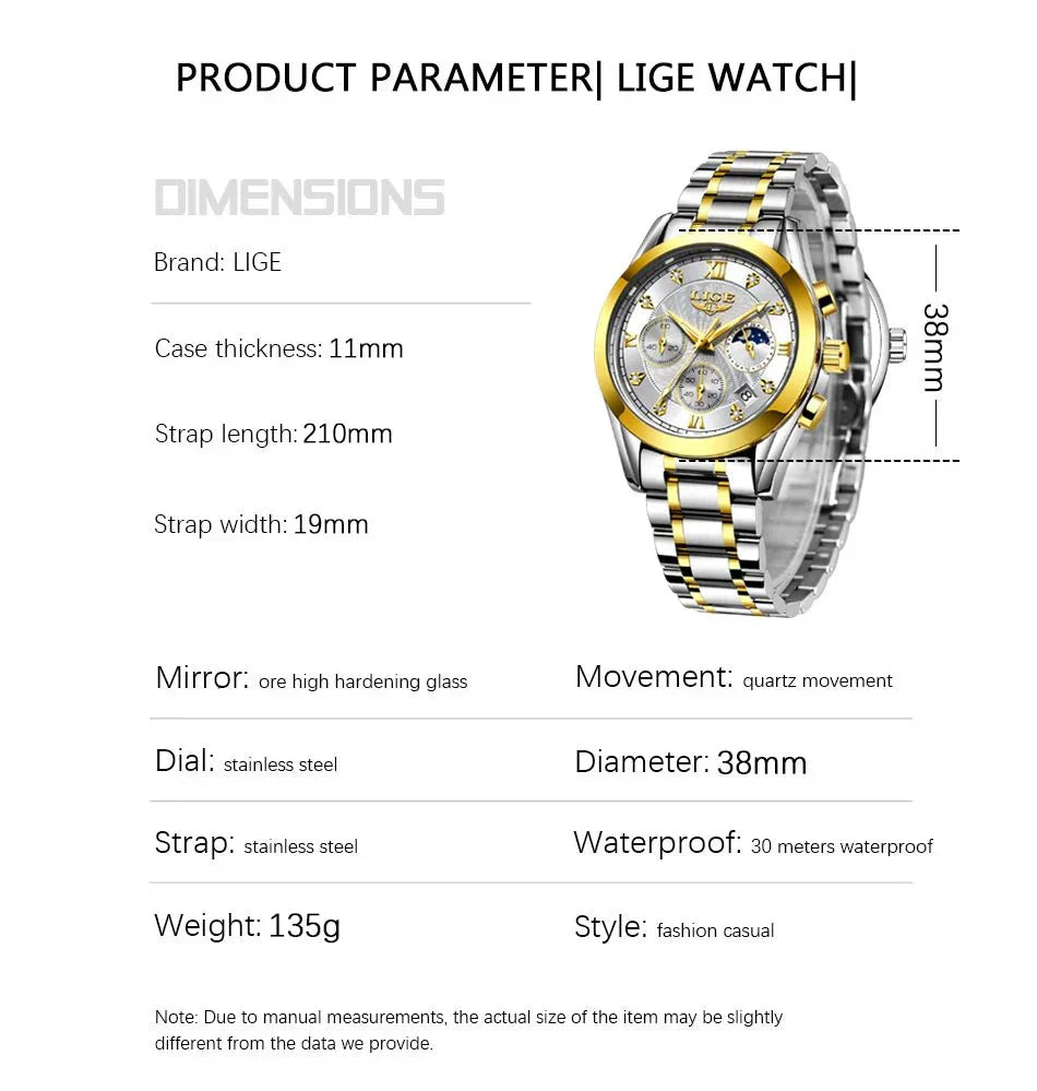 Shark & Sapphire Golden Radiance Luxury Women's Watchs-1 mysite