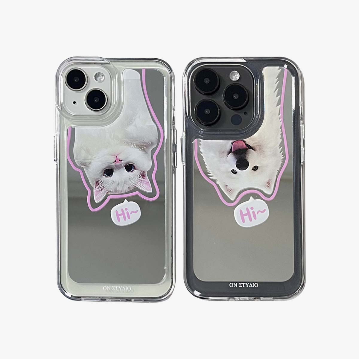 Mirror iPhone Case | Couple Cats & Dogs Hi (Buy 2 and get 50% off one) mysite