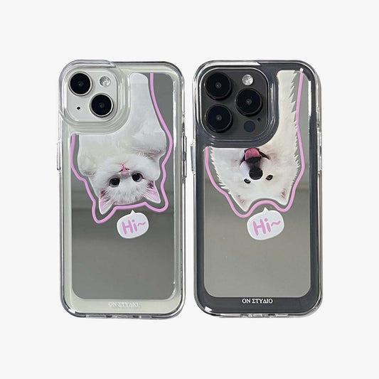 Mirror iPhone Case | Couple Cats & Dogs Hi (Buy 2 and get 50% off one) mysite