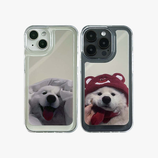 Mirror iPhone Case | Couple Dogs Samoyed (Buy 2 and get 50% off one) mysite