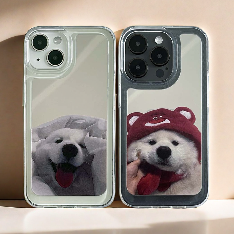 Mirror iPhone Case | Couple Dogs Samoyed (Buy 2 and get 50% off one) mysite