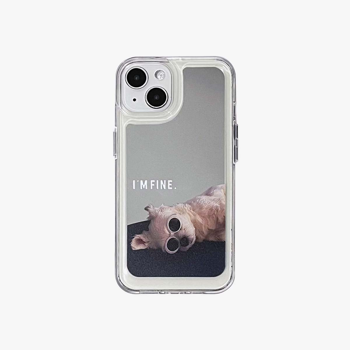 Mirror iPhone Case | Couple Dogs I Am Fine (Buy 2 and get 50% off one) mysite