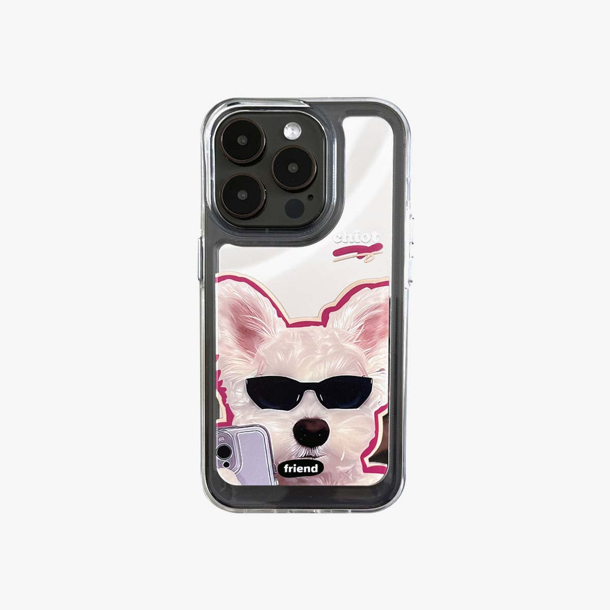 Mirror iPhone Case | Couple Dogs Self-Timer (Buy 2 and get 50% off one) mysite