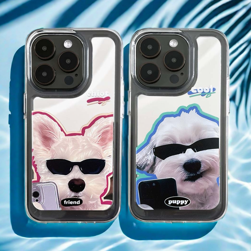 Mirror iPhone Case | Couple Dogs Self-Timer (Buy 2 and get 50% off one) mysite
