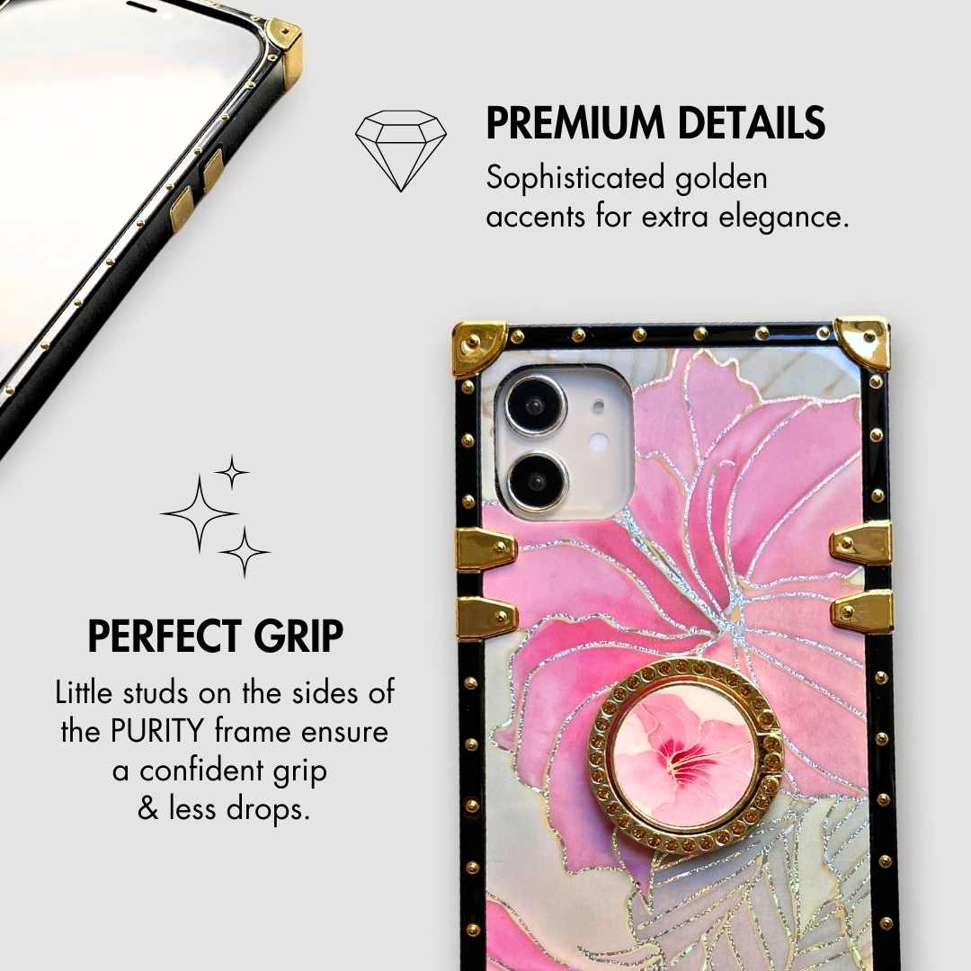 Samsung Case with Ring "Pink Hibiscus" mysite
