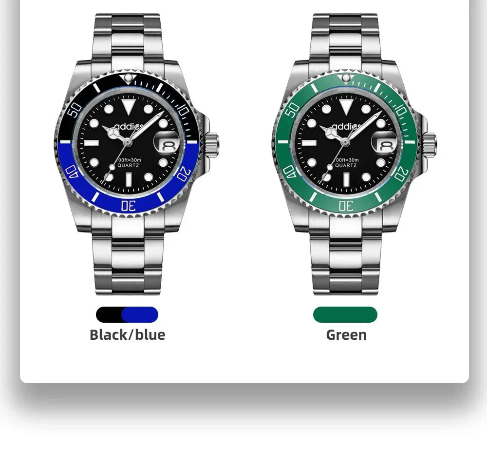 TitanX Elite Men's Quartz Sport Watch – Luxury 30M Waterproof Stainless Steel Dive Timepiece | Relógio Masculinos-1 mysite